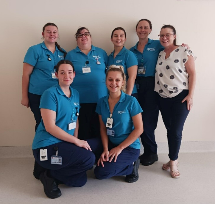 SCU Nursing students on placement at Casino with Liz Nichols, Student Educator