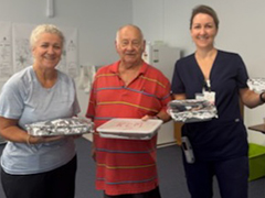 Casino staff appreciated the food cooked by caring local Kevin