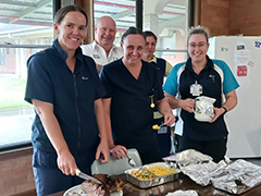 Casino staff appreciated the food cooked by caring local Kevin