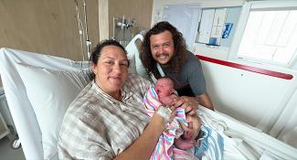 Florence and her parents photo