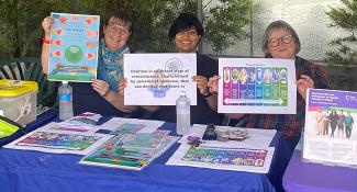 Pictured lions club stall